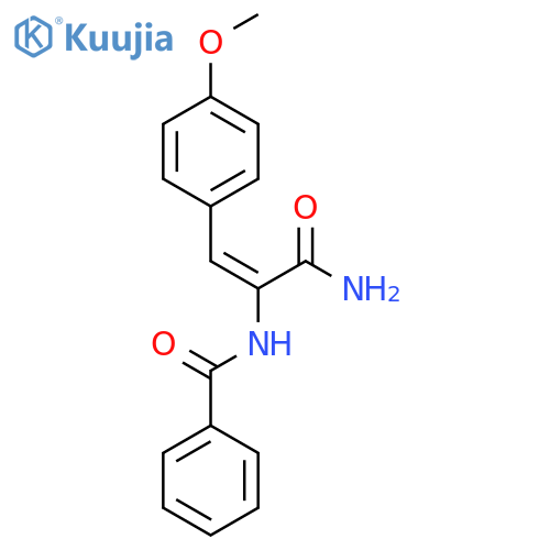 BENZAMIDE, N-[1-(AMINOCARBONYL)-2-(4-METHOXYPHENYL)ETHENYL]- structure