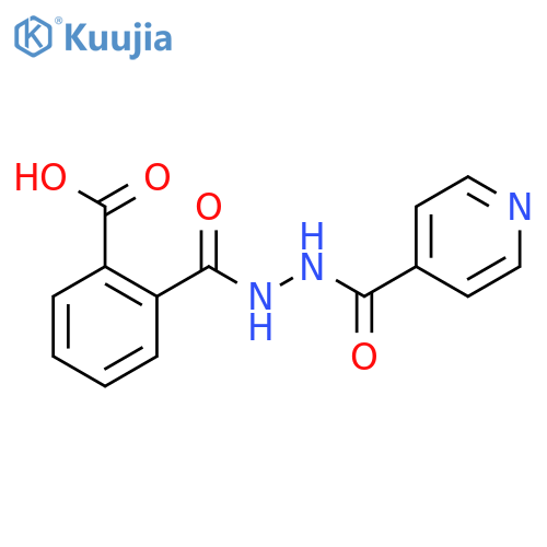 1,2-Benzenedicarboxylic acid, mono[2-(4-pyridinylcarbonyl)hydrazide] structure