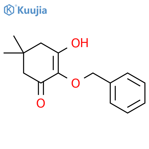 2-Cyclohexen-1-one, 3-hydroxy-5,5-dimethyl-2-(phenylmethoxy)- structure