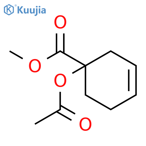 3-CYCLOHEXENE-1-CARBOXYLIC ACID, 1-(ACETYLOXY)-, METHYL ESTER structure
