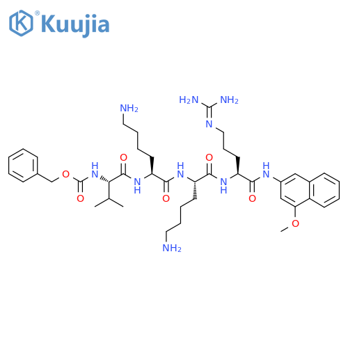 Z-Val-Lys-Lys-Arg-4MbNA hydrochloride salt structure