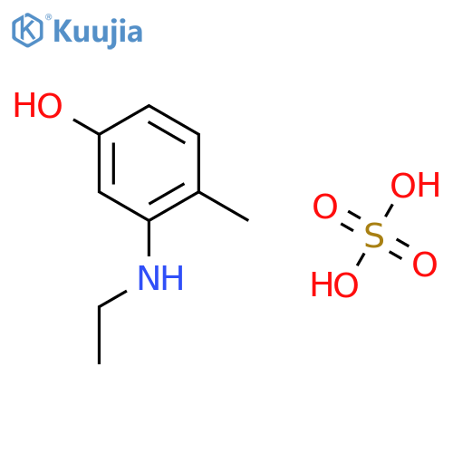 3-(ethylamino)-4-methylphenol sulfate (1:1) structure