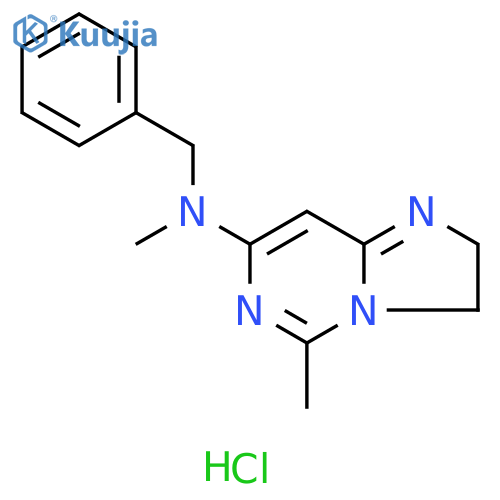 Imidazo[1,2-c]pyrimidin-7-amine, 2,3-dihydro-n,5-dimethyl-n-(phenylmethyl)-, hydrochloride (1:1) structure