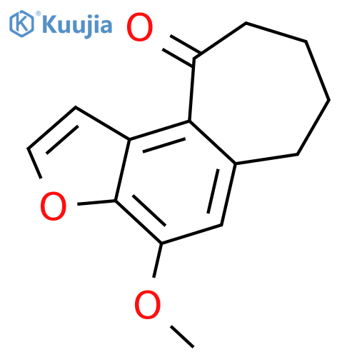 10H-CYCLOHEPTA[E]BENZOFURAN-10-ONE, 6,7,8,9-TETRAHYDRO-4-METHOXY- structure