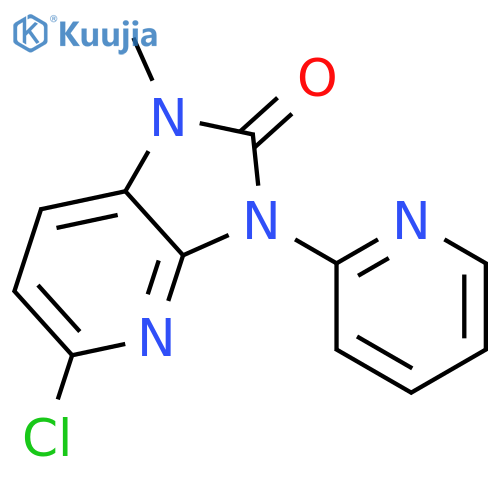 5-chloro-1-methyl-3-pyridin-2-yl-1,3-dihydro-2H-imidazo[4,5-b]pyridin-2-one structure
