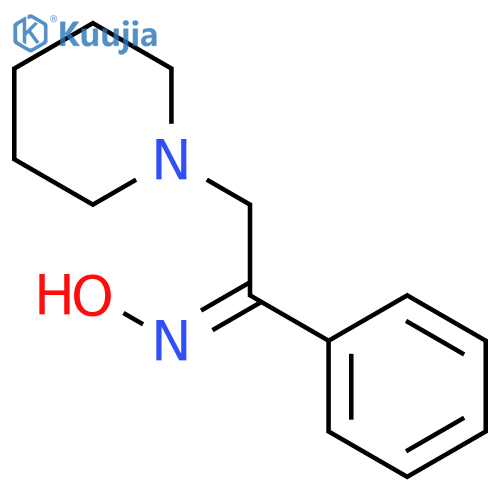 (1Z)-1-phenyl-2-piperidin-1-ylethanone oxime structure