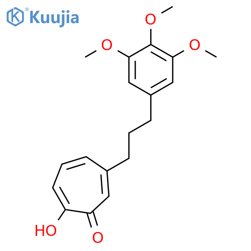 2,4,6-Cycloheptatrien-1-one,2-hydroxy-4-[3-(3,4,5-trimethoxyphenyl)propyl]- structure