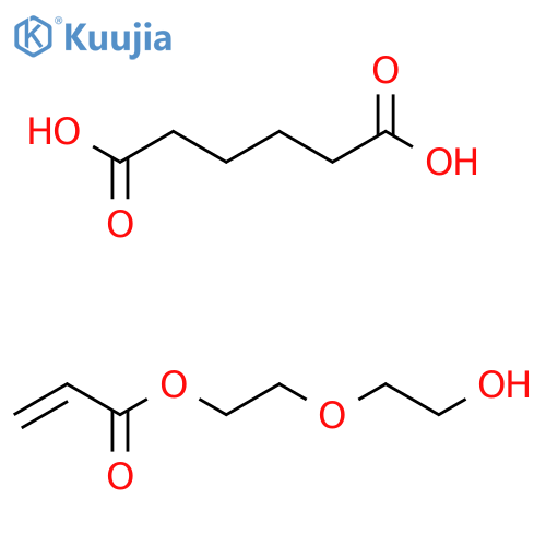 Hexanedioic acid;2-(2-hydroxyethoxy)ethyl prop-2-enoate structure