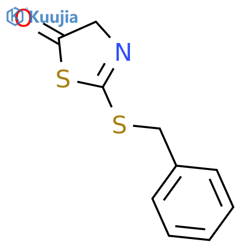 5(4H)-THIAZOLONE, 2-[(PHENYLMETHYL)THIO]- structure