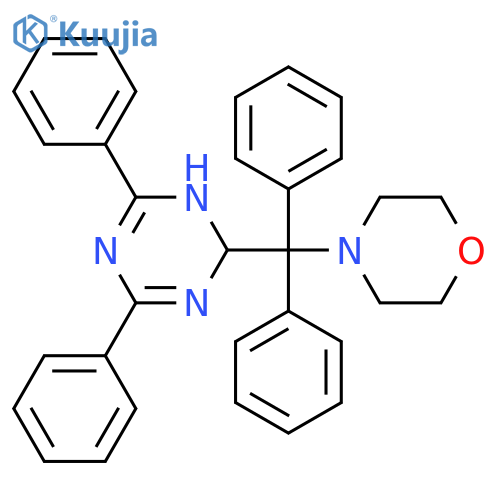 1,3,5-Triazine,1,2-dihydro-2-(4-morpholinyldiphenylmethyl)-4,6-diphenyl- structure