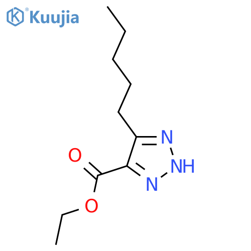 1H-1,2,3-Triazole-4-carboxylic acid, 5-pentyl-, ethyl ester structure
