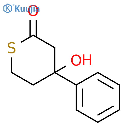 2H-Thiopyran-2-one,tetrahydro-4-hydroxy-4-phenyl- structure