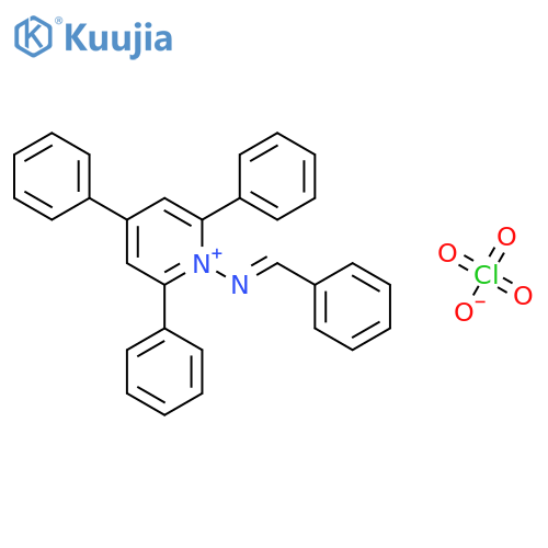 PYRIDINIUM, 2,4,6-TRIPHENYL-1-[(PHENYLMETHYLENE)AMINO]-, PERCHLORATE structure