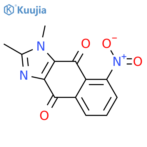 1H-Naphth[2,3-d]imidazole-4,9-dione, 1,2-dimethyl-8-nitro- structure