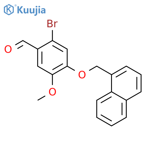 2-Bromo-5-methoxy-4-(naphthalen-1-ylmethoxy)-benzaldehyde structure