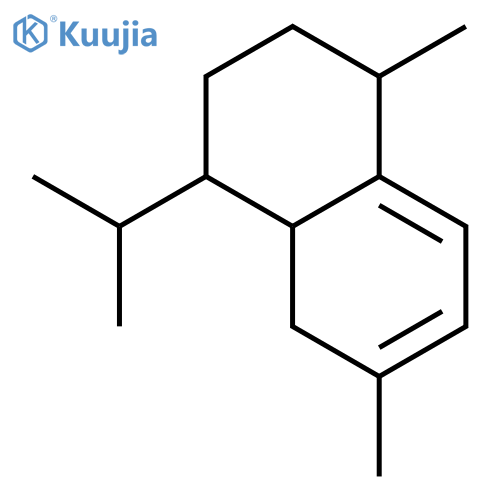 Naphthalene, hexahydro-1,6-dimethyl-4-(1-methylethyl)- structure