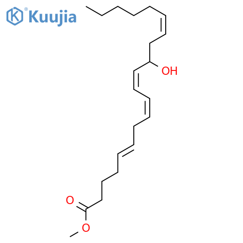 5,8,10,14-EICOSATETRAENOIC ACID, 12-HYDROXY-, METHYL ESTER, (E,Z,Z,Z)- structure