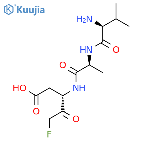 L-Alaninamide, L-valyl-N-[(1S)-1-(carboxymethyl)-3-fluoro-2-oxopropyl]- structure