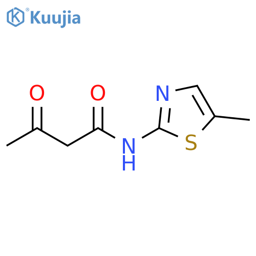 N-(5-methyl-1,3-thiazol-2-yl)-3-oxobutanamide structure