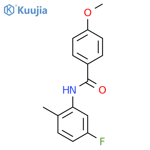 Benzamide,N-(5-fluoro-2-methylphenyl)-4-methoxy- structure