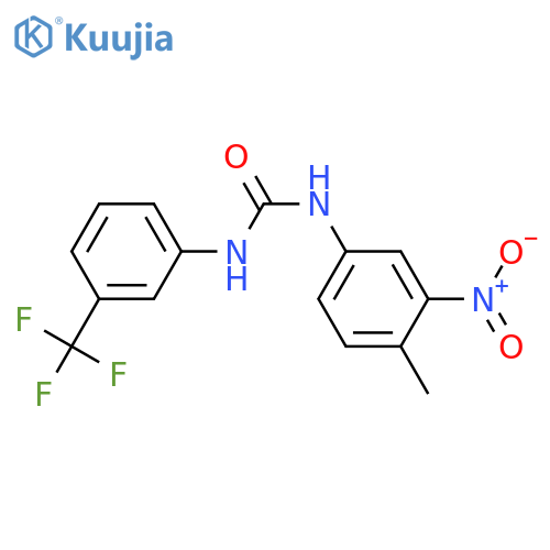 3-(4-methyl-3-nitrophenyl)-1-[3-(trifluoromethyl)phenyl]urea structure