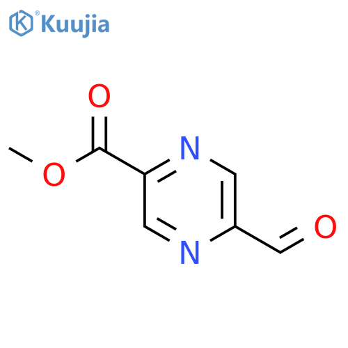 Methyl 5-formylpyrazine-2-carboxylate structure