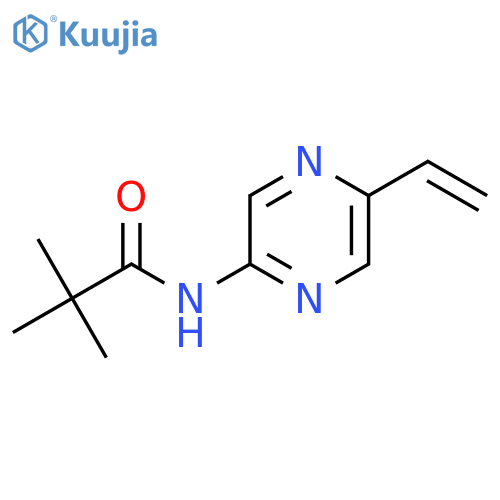 N-(5-vinylpyrazin-2-yl)pivalamide structure