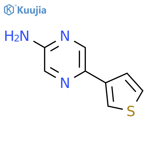 5-(Thiophen-3-yl)pyrazin-2-amine structure