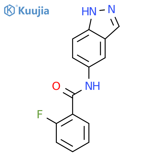 Benzamide,2-fluoro-N-1H-indazol-5-yl- structure