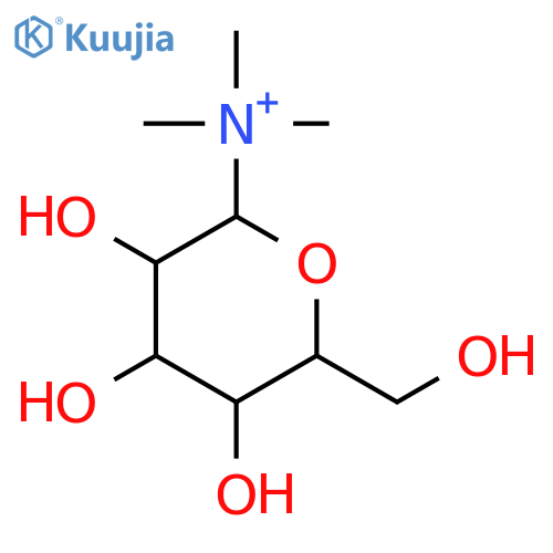 (2R,3R,4S,5R,6R)-3,4,5-trihydroxy-6-(hydroxymethyl)-N,N,N-trimethyltetrahydro-2H-pyran-2-aminium (non-preferred name) structure