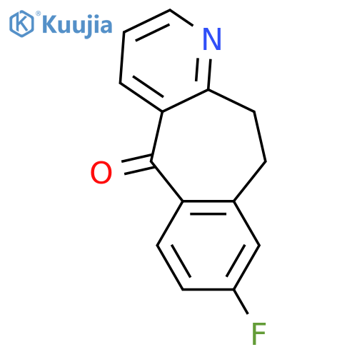 8-Fluoro-10,11-dihydro-benzo4,5cyclohepta1,2-bpyridin-5-one structure