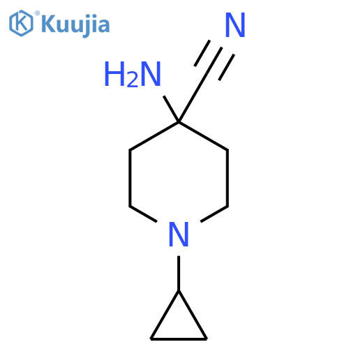 4-Piperidinecarbonitrile,4-amino-1-cyclopropyl- structure