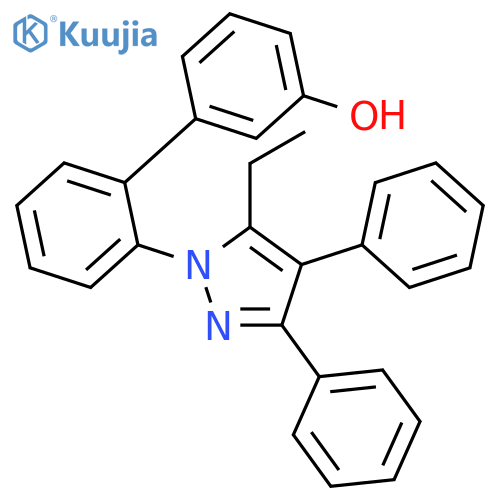 [1,1'-Biphenyl]-3-ol,2'-(5-ethyl-3,4-diphenyl-1H-pyrazol-1-yl)- structure