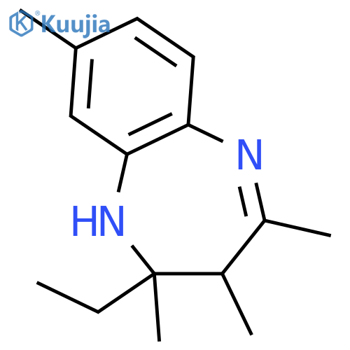 1H-1,5-Benzodiazepine,2-ethyl-2,3-dihydro-2,3,4,8-tetramethyl- structure