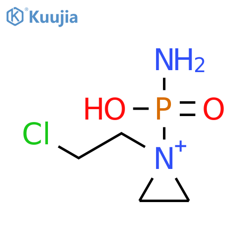 Aziridinium, 1-(aminohydroxyphosphinyl)-1-(2-chloroethyl)- structure