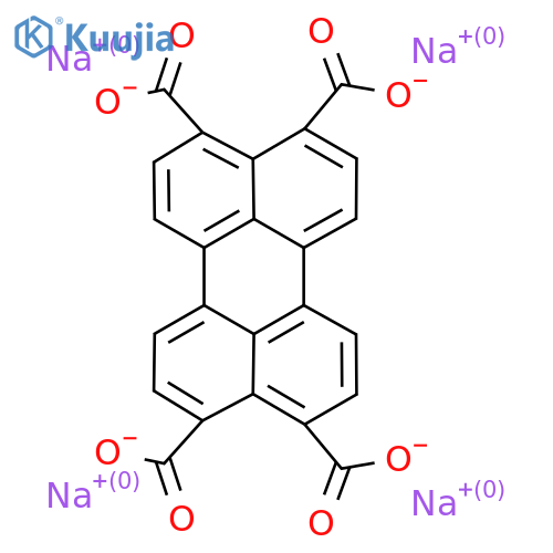 Tetrasodium;perylene-3,4,9,10-tetracarboxylate structure