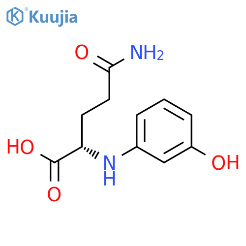 L-Glutamine, N-(3-hydroxyphenyl)- structure