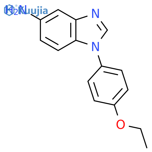 1H-BENZIMIDAZOL-5-AMINE, 1-(4-ETHOXYPHENYL)- structure