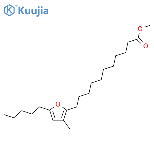 2-Furanundecanoic acid, 3-methyl-5-pentyl-, methyl ester structure