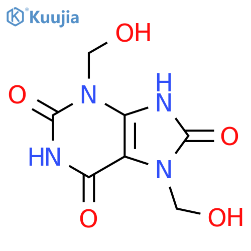 3,7-bis(hydroxymethyl)-7,9-dihydro-1H-purine-2,6,8(3H)-trione structure