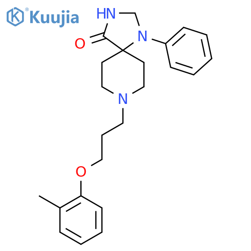 8-[3-(2-methylphenoxy)propyl]-1-phenyl-1,3,8-triazaspiro[4.5]decan-4-one structure