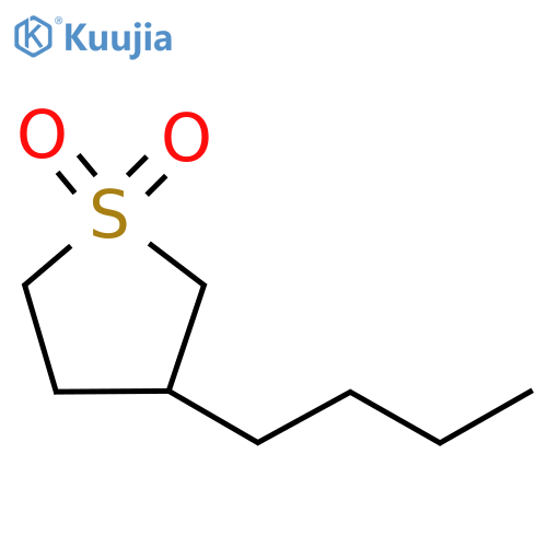 Thiophene, 3-butyltetrahydro-, 1,1-dioxide structure