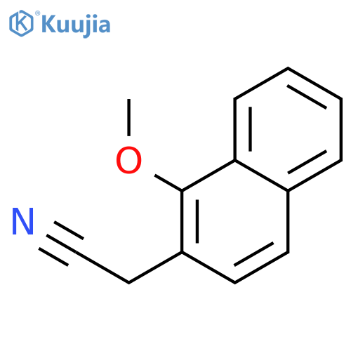 2-Naphthaleneacetonitrile, 1-methoxy- structure