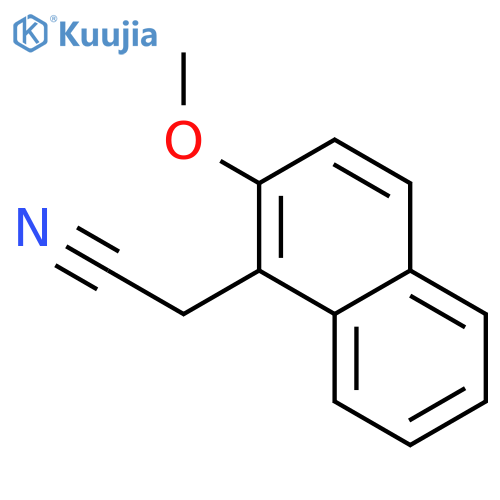 2-(2-methoxynaphthalen-1-yl)acetonitrile structure
