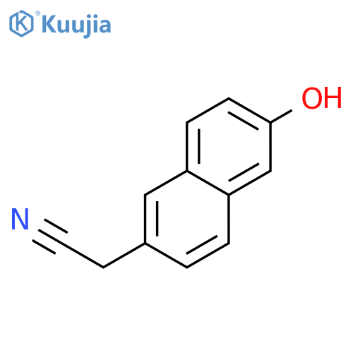 2-Naphthaleneacetonitrile, 6-hydroxy- structure