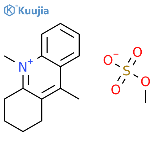 9,10-dimethyl-1,2,3,4-tetrahydroacridinium methyl sulfate structure