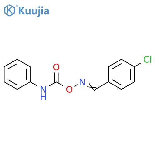 Benzaldehyde, 4-chloro-, O-[(phenylamino)carbonyl]oxime structure