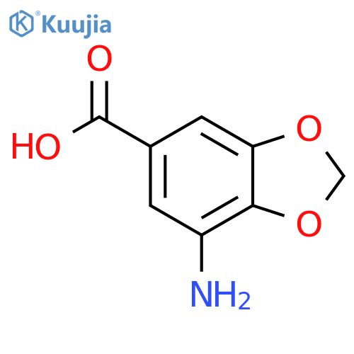 7-amino-1,3-dioxaindane-5-carboxylic acid structure