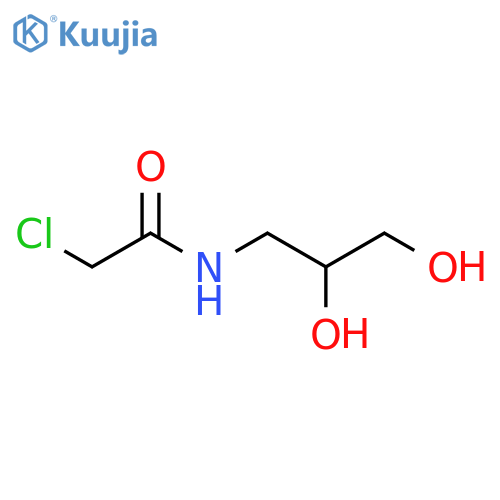 2-chloro-N-(2,3-dihydroxypropyl)acetamide structure