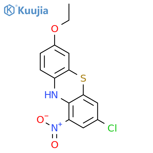 10H-PHENOTHIAZINE, 3-CHLORO-7-ETHOXY-1-NITRO- structure